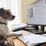 Hund im Homeoffice